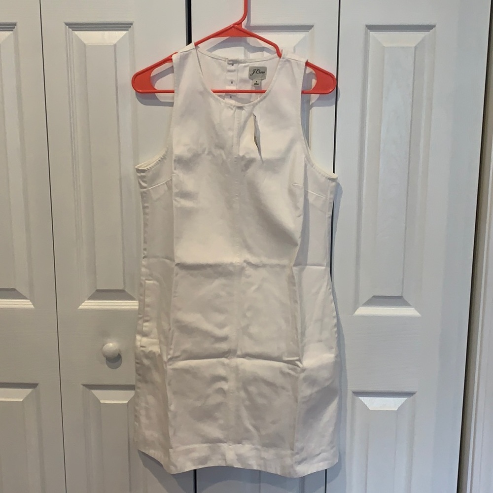White denim dress from j crew new with tag!